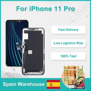 

Grade AAA+ For iPhone 11 Pro OLED LCD Screen Replacement Display With 3D Touch TFT Display Digitizer Assembly Ship From Spain