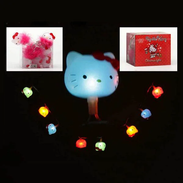 Рождественская гирлянда(2 м) Hello kitty разноцветный