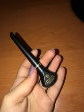 Lápiz Delineador de ojos líquido, negro, de secado rápido, suave, Lápiz Delineador de ojos a prueba de manchas, cepillo potenciador de párpados, 1 Uds.