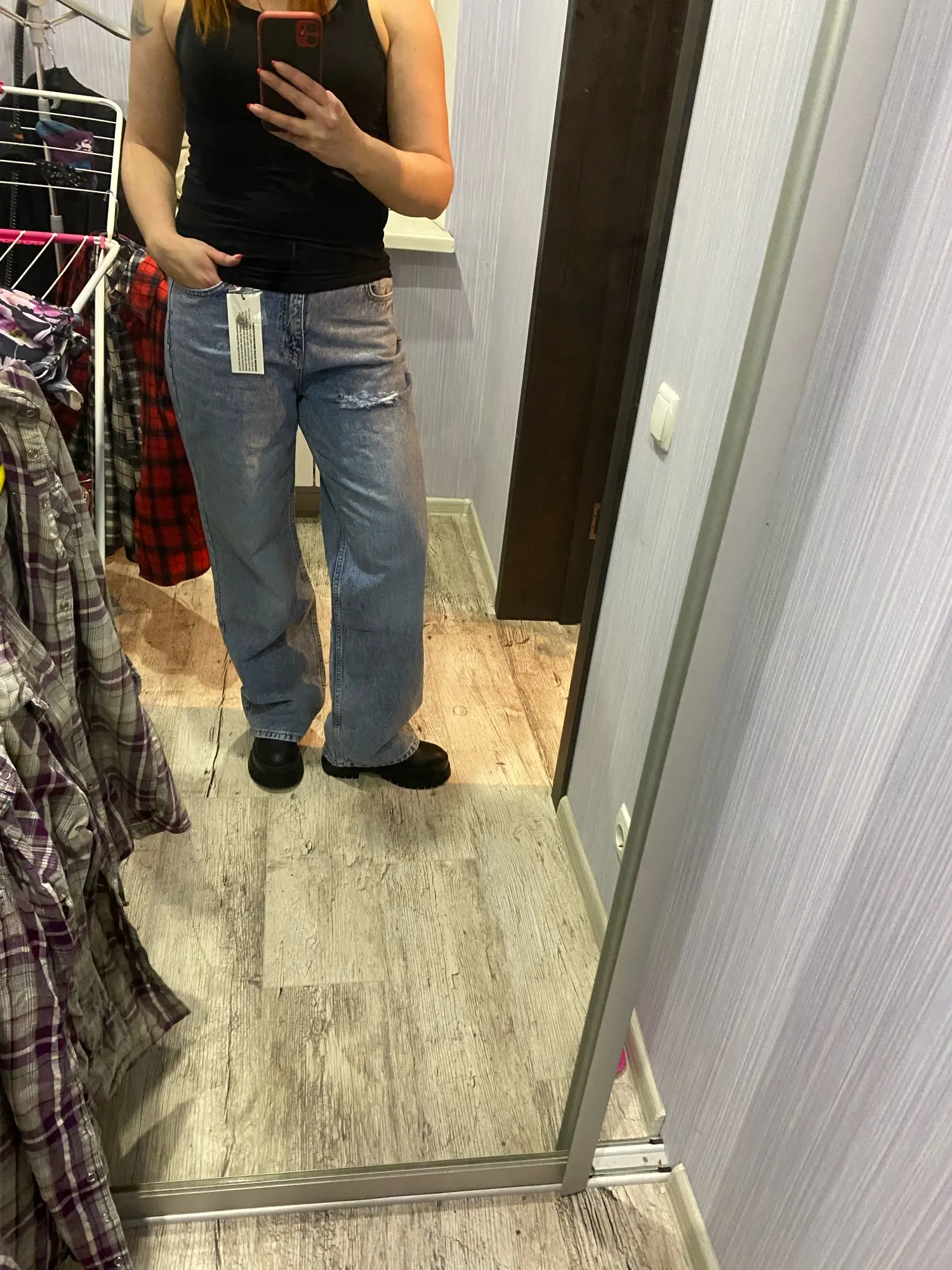 Ripped Detailed High Bel 90's Wide Leg Jeans - Lolimor Turkish Jeans photo review