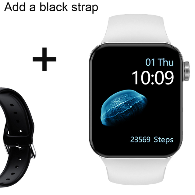 IWO Smartwatch Smart Watch Series 7 Double Button Heart Rate Monitor Dial Call Smart Watches Men Women For IOS Android