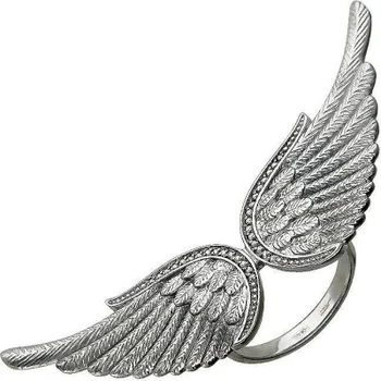 

Esthete ring wings with cubic zirconia