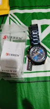 CURREN – reloj curren para hombre, de cuarzo, deportivos, de pulsera de acero, resistente al agua, con cronógrafo, masculino