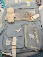 JOYPESSIE-Mochila de Nylon Kawaii para mujer, morral escolar impermeable a la moda para chicas adolescentes, bonita Mochila de estudiante, Mochila de viaje