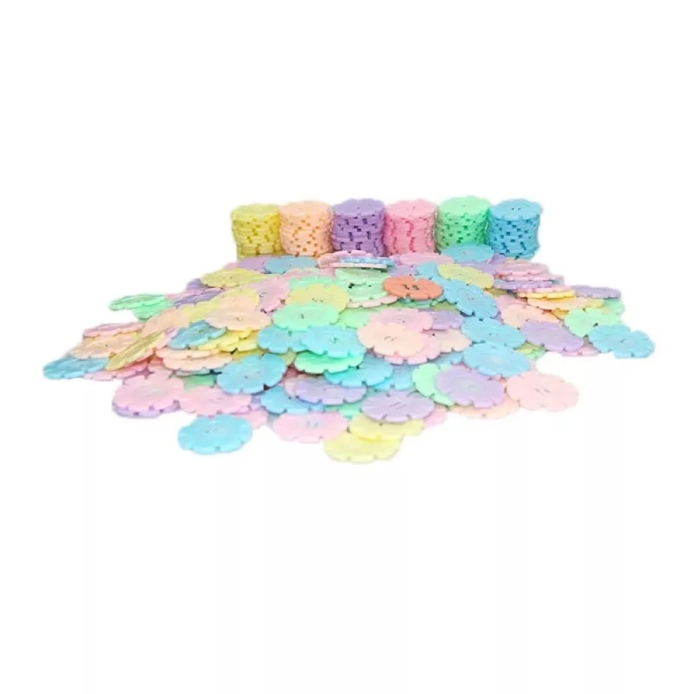 

Colorful Plastic Educational Building Blocks Digital Alphabet Snowflakes Toys For Children Safety Material DIY Assembly Kids Toy