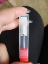 Dmoley-brocas de cerámica y tungsteno para uñas, accesorios para manicura, taladro eléctrico, Color rosa/Negro/azul, 4 colores