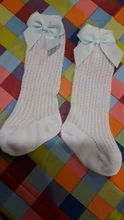 Calcetines para niños y niñas de 0 a 3 años, medias hasta la rodilla, calentador de piernas, Lazo de cinta, algodón, elásticos, bonitos