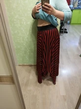 Asymmetrical Skirt Elastic-Waist ZANZEA Bohemian Striped Plus-Size Faldas Spring-Robe