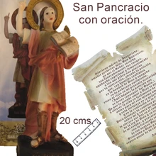 Фигурка Сан панкрасио из эпоксидной смолы окрашенная вручную 20 cms