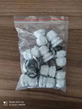 Cable impermeable glándula, conector de entrada IP68, PG7, 3-6,5 mm, PG9, PG11, PG13.5, PG16, PG19/21, blanco y negro, de plástico y nailon, 10 uds.