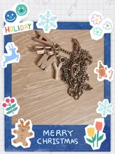 Pop Coreano de moda aleación Simple cartas ejército clavícula collar de cadena para las mujeres Vintage de Metal colgante de joyería al por mayor