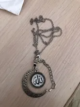 JOINBEAUTY-collar de luna con patrón islámico musulmán para hombre y mujer, accesorios sencillos, colgante de joyería hecha a mano NT355