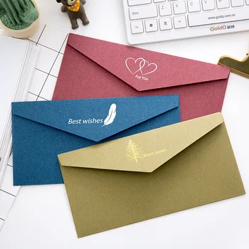 

1PC Thickened Retro Elegant Wedding Gilt Envelope Business Invitation Letter Creative Love Letter Ancient Style Gilt