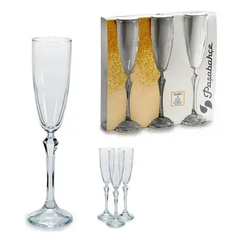 

Champagne glass Paşabahçe Glass (3 Pieces) (6,5 x 25 x 25,5 cm)