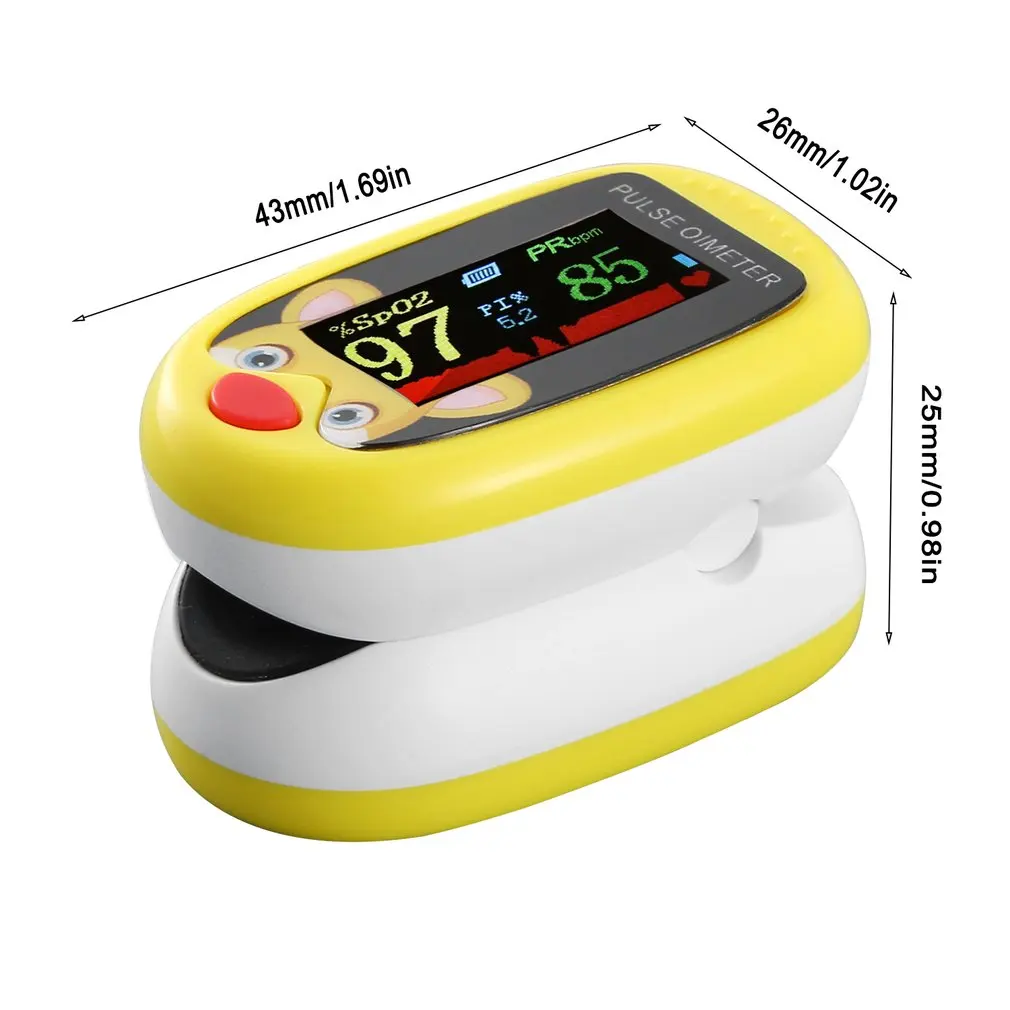 Infant Finger Pulse Oximeter Pediatric Blood Oxygen Saturation Meter Neonatal children kids Rechargeable