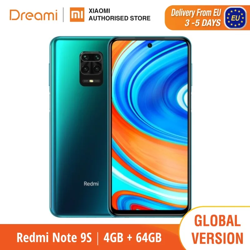 Global Version Xiaomi Redmi Note 9S 4GB RAM 64GB