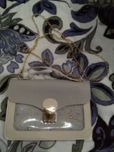 Mini bolso de hombro cuadrado pequeño para mujer, bandolera de mensajero de diseñador de lentejuelas de estrella a la moda, cartera de mano rosa