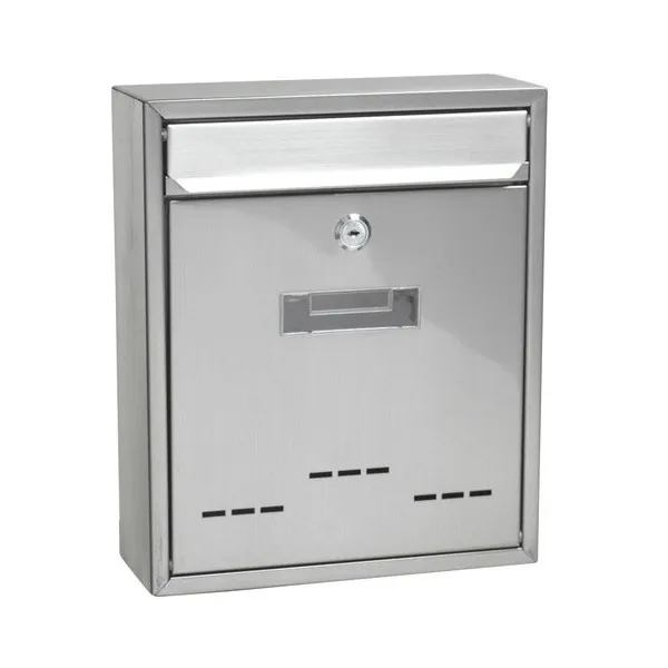 Почтовый ящик Saturnia Square 31x26x9 0 см. Нержавеющая сталь | Дом и сад