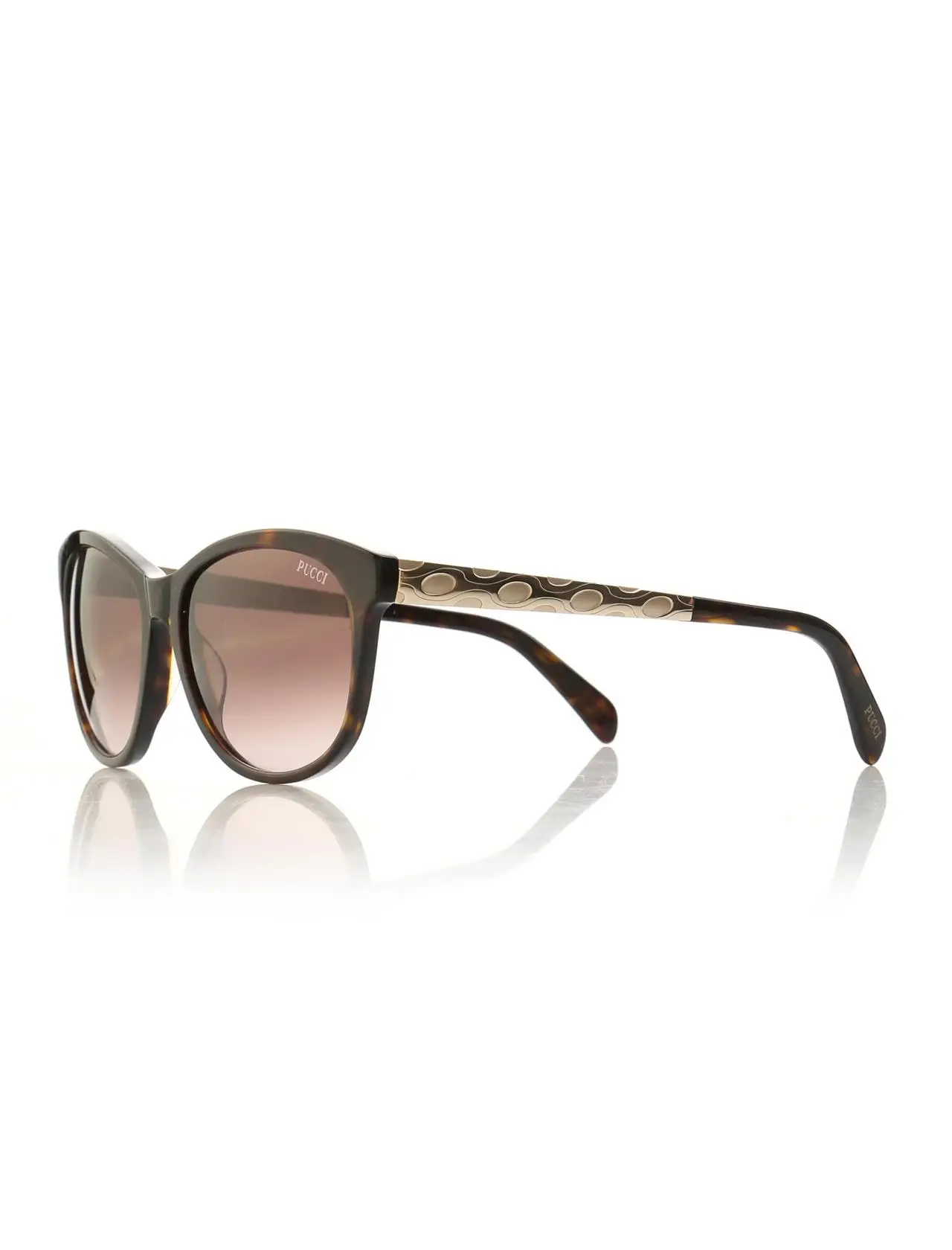 

Women's sunglasses ep 0022 52f bone Brown organic rectangle rectangular 57-16-140 emilio pucci