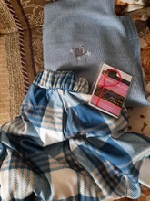 Sweater Skirt-Set Matching-Set Merry-Pretty Plaid 2pieces-Outfits Blue Spring Pleasted