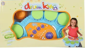 

Drum set Drum King on батарнйках, 5 pillows, pedal, potex b39641 620b light effects