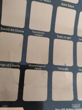 Póster de Anime para decoración del hogar, cartel de Anime, lista de cubo prémium e iconos artísticos, gran regalo para los fanáticos del Anime, 100