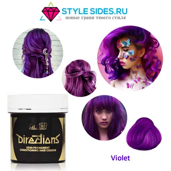 

Hair dye directions Violet (purple) 88 ml.