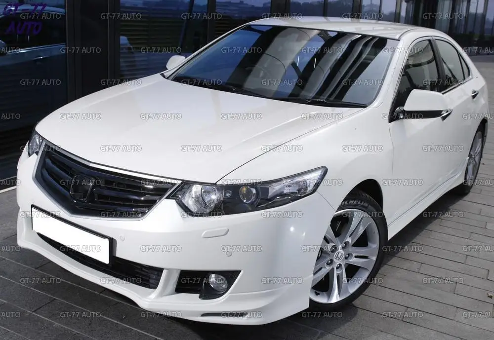 Декоративная юбка- накладка переднего бампера для Honda Accord 8 2008-2011 формовочный внешний материал ABS пластик Стайлинг тюнинг