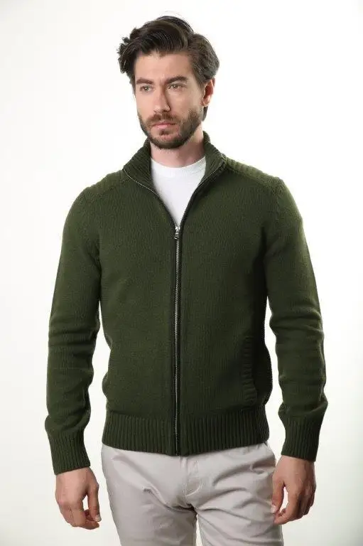 

Sweater Half Turtleneck Male Wool Coat 3397