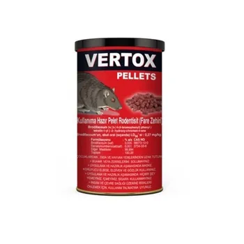 

VERTOX PELLETS Fare ve Sıçanlara Kullanıma Hazır Pelet Fare Zehiri 100 GR