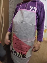 Semi transparente a prueba de agua Anti-delantal resistente al aceite de fruta de impresión breve adultos delantal de cocina para hornear accesorios de cocina delantal babero