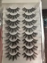 SEXYSHEEP-pestañas postizas 3D, 5/8/10 pares, naturales, voluminosas, maquillaje