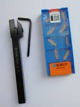 MGEHR1010 MGEHR1212 MGEHR1616 MGEHR2020 MGEHR2525, soporte de herramienta de ranurado externo, hoja de carburo, 10 Uds.