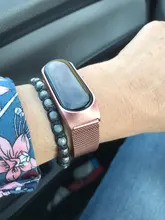 Pulsera de Metal para Xiaomi Mi Band 3, 4, 5, 6, sin tornillo, de acero inoxidable
