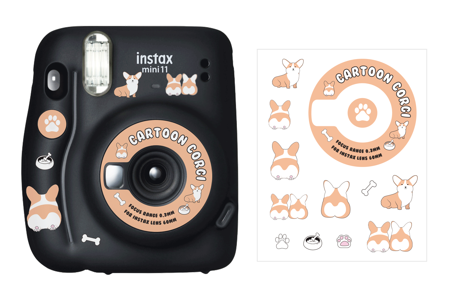 tarief Treble priester Film Stickers Fujifilm Instax Mini | Decor Sticker Fujifilm Instax Mini - 5  Pcs - Aliexpress