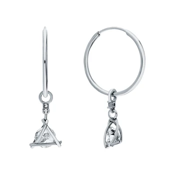 

Silver earrings with cubic zirconia sunlight sample 925