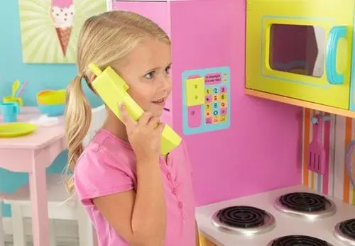 KIDKRAFT Игрушечная кухня "Делюкс" деревянная игрушка кухонные, игрушечная кухня игрушки для девочек, подарки детям, развивалка