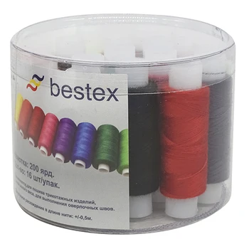 

Thread set 50/2, 200 yard, 16 pcs/pack Astra (Assorted)