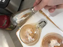 Light-Bulb Edison-Lamp Filament Spiral G95 G125 T225 Retro Led Yellow Vintage ST64 220V