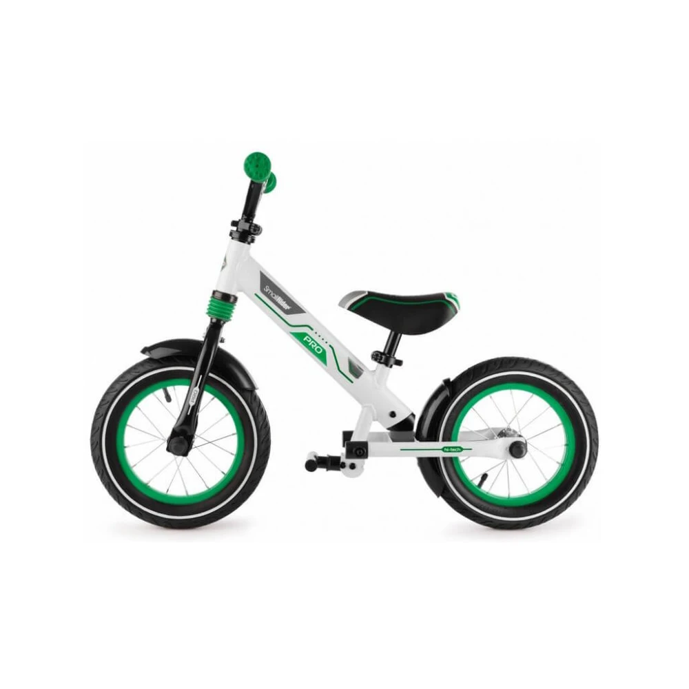 Беговел Small Rider Roadster Pro с 2 амортизаторами 2 подножками алюминиевый зеленый