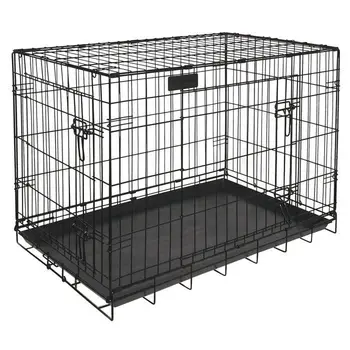 

Folding dog cage RIGA GM - L 91 x W 58 x H 66 cm-large Dogs-black