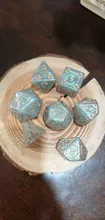 Dice-Set Pathfinder Rpg MTG DND Giant Green 25mm 7pcs with Bag D--D for 