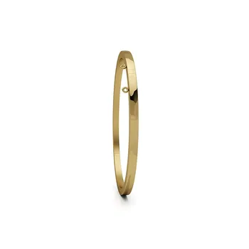 

Bracelet 18k gold rigid smooth flat width 3mm. Thickness 3mm. Diameter 60x55mm [AC1718]