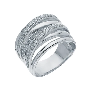 

Silver ring with cubic zirconia sunlight sample 925 test