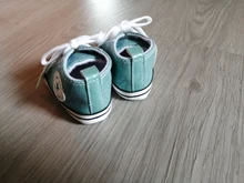 Zapatillas deportivas de lona para bebés, zapatos para recién nacidos, de primeros pasos, antideslizantes de suela blanda