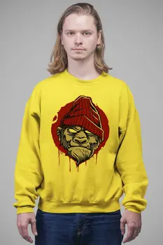 

Angemiel Wear Red Dented Monkey Men 'S Sweatshirt