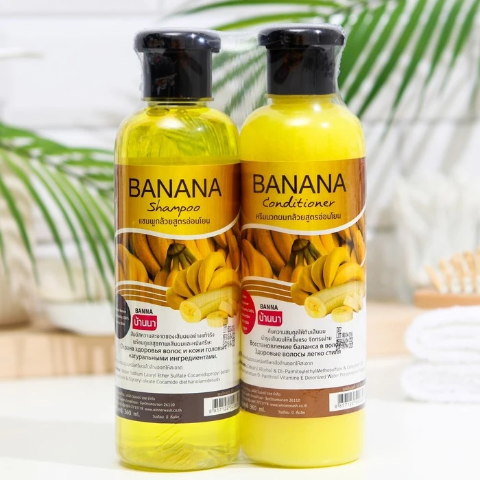 Set Banna banana shampoo 360 ml + hair conditioner 360 mlShampoos