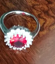 Anillo de princesa de circón azul transparente para mujer, joyería de compromiso para fiesta, adornos para joyas finas, chica y amiga Gif