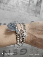 Pulsera bohemia de 30 estilos para mujer, mapa de estrellas de concha de loto, piña, corazón, piedras naturales, tipo cadena, joyería