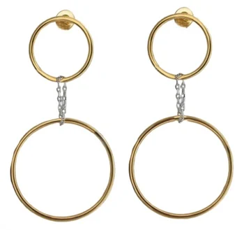 

Esthete earrings made of silver with gilding